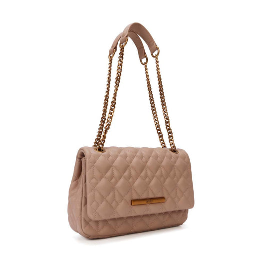 Bolsa Baguete Santa Lolla Nude Matelassê Corrente