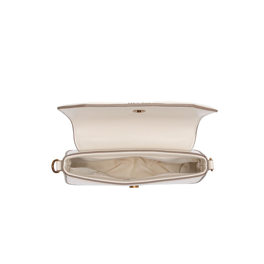 Bolsa Baguete Santa Lolla Off White Alça Dupla