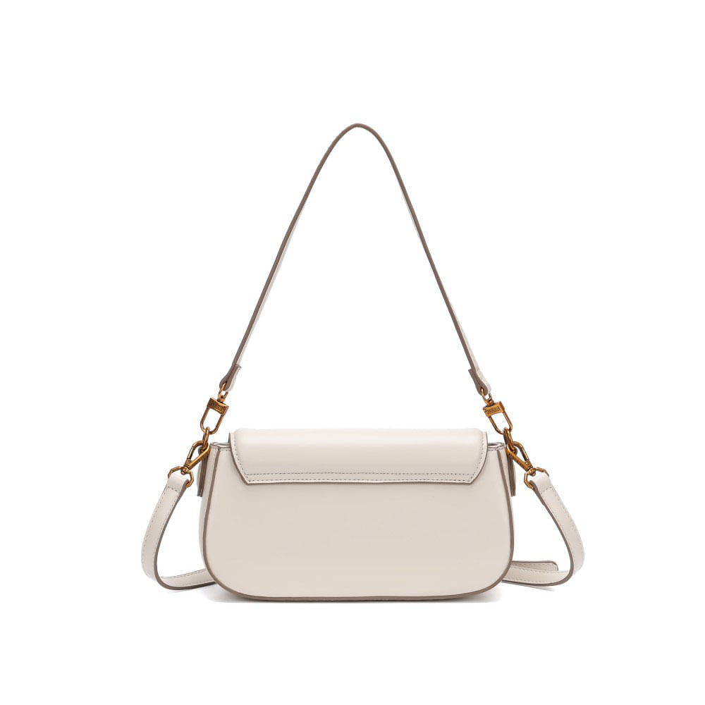 Bolsa Baguete Santa Lolla Off White Alça Dupla