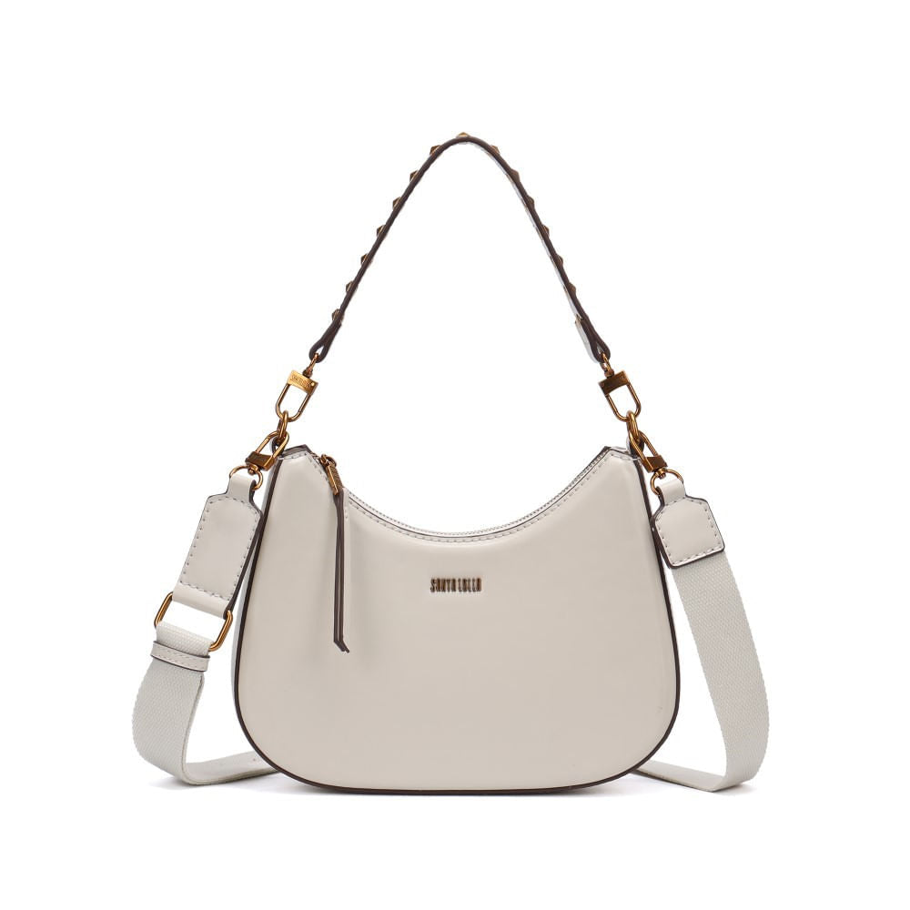 Bolsa Baguete Santa Lolla Off White Alça Dupla