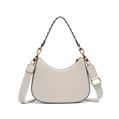 Bolsa Baguete Santa Lolla Off White Alça Dupla