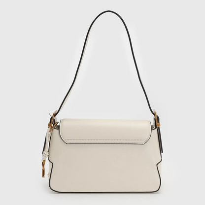 Bolsa Baguete Santa Lolla Off White Duas Alças