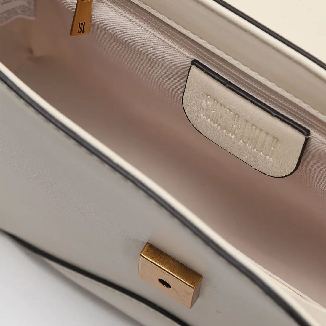 Bolsa Baguete Santa Lolla Off White Duas Alças