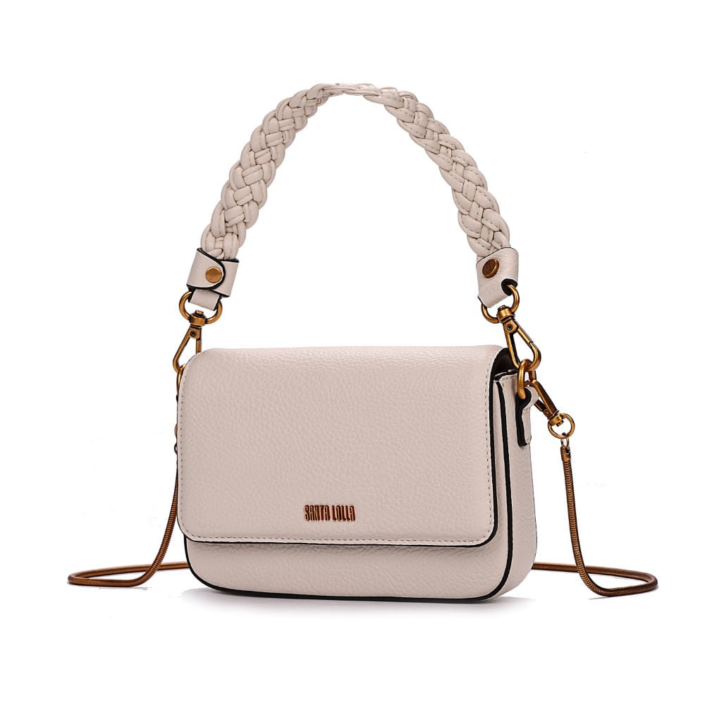 Bolsa Baguete Santa Lolla Off White Duas Alças
