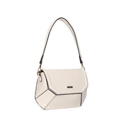 Bolsa Baguete Santa Lolla Off White Geométrica Estruturada