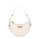 Bolsa Baguete Santa Lolla Off White Meia-Lua Zíper