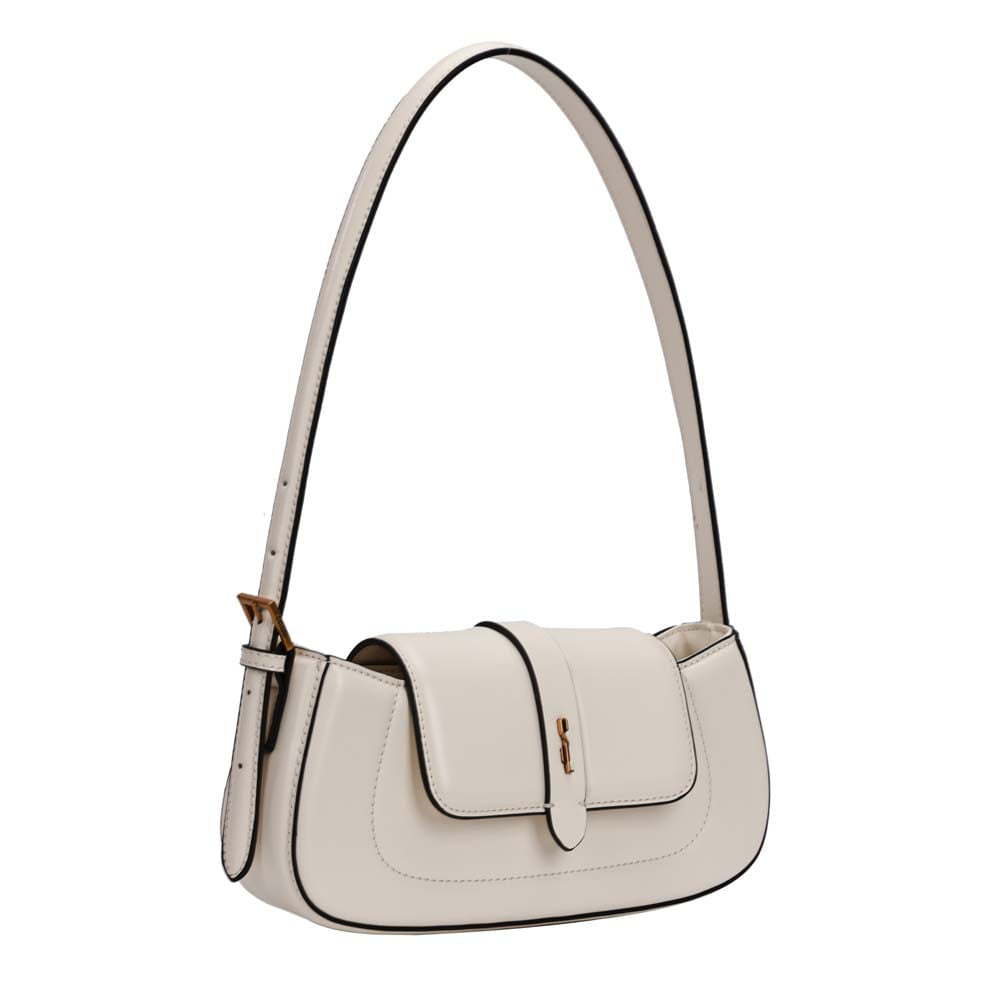 Bolsa Baguete Santa Lolla Off White Vivo Preto