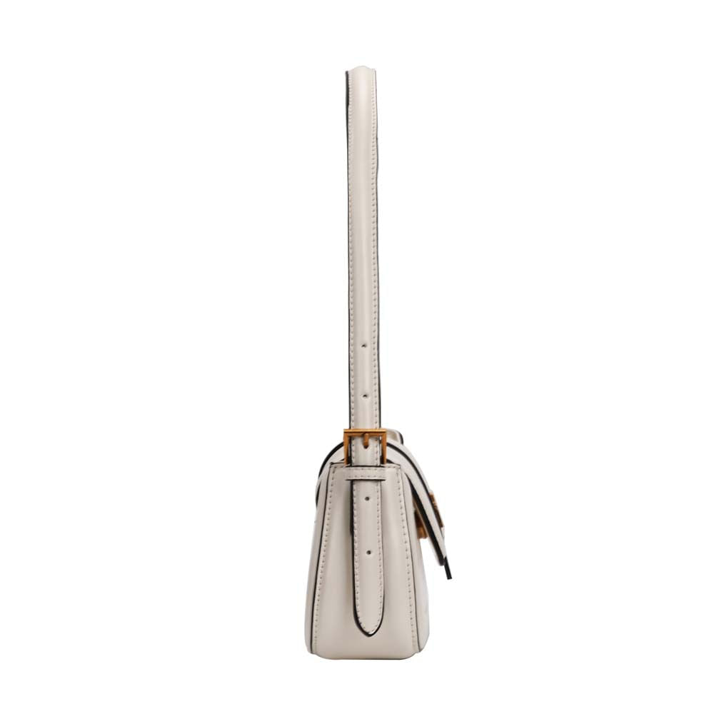 Bolsa Baguete Santa Lolla Off White Vivo Preto