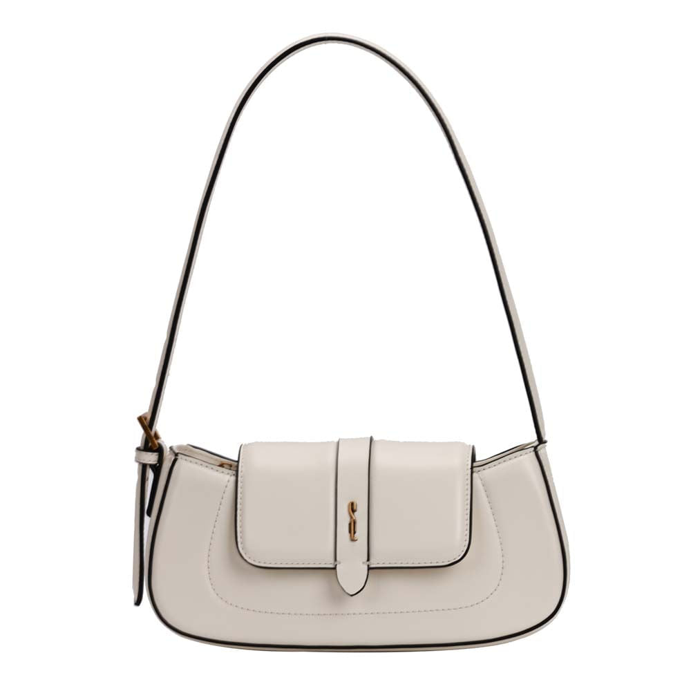 Bolsa Baguete Santa Lolla Off White Vivo Preto