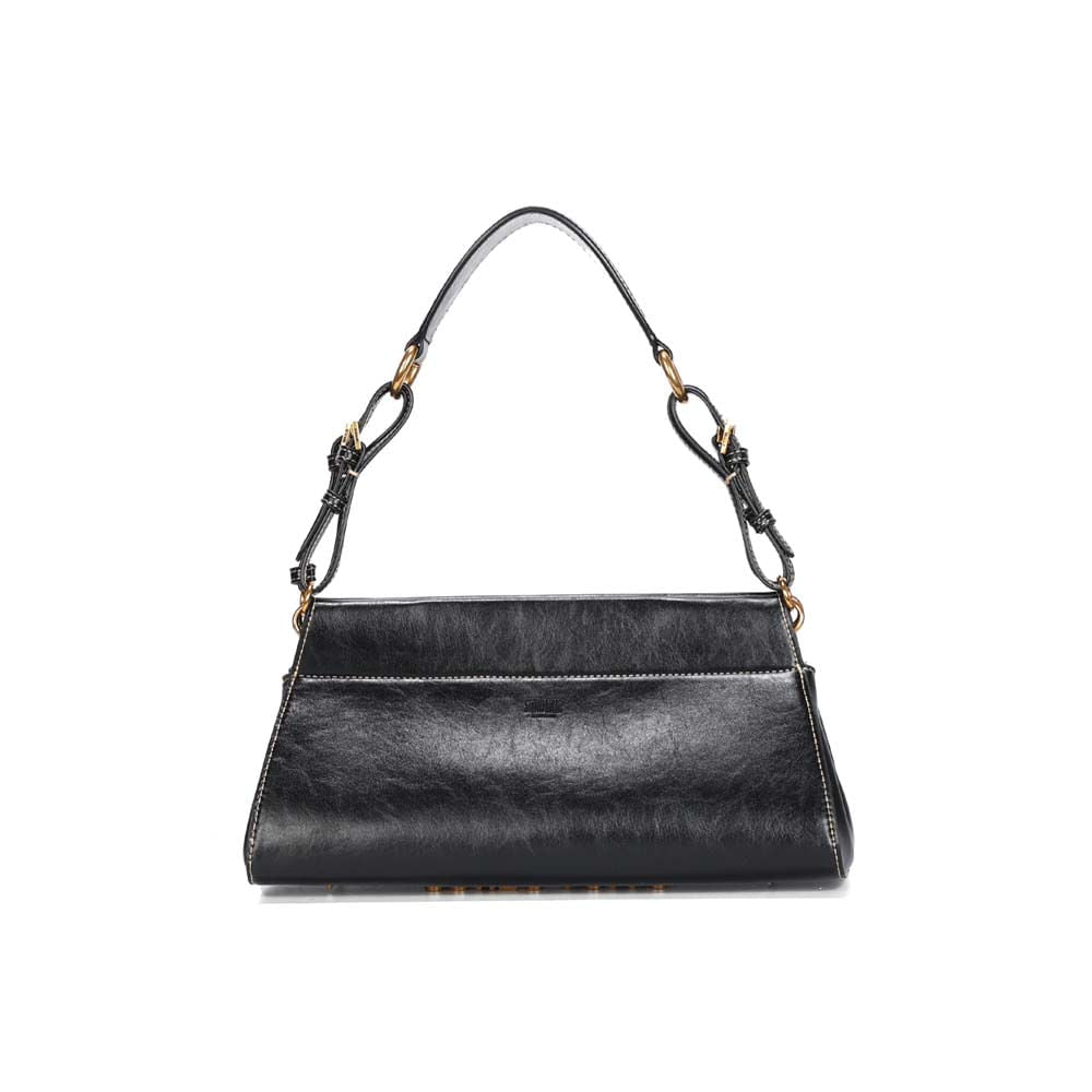 Bolsa Baguete Santa Lolla Preta Alça Ajustável