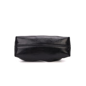 Bolsa Baguete Santa Lolla Preta Alça Corrente Dourada