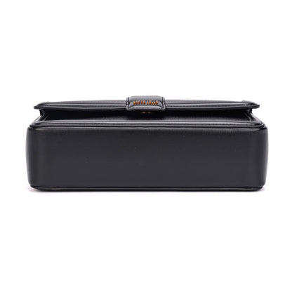 Bolsa Baguete Santa Lolla Preta Alça Correntes