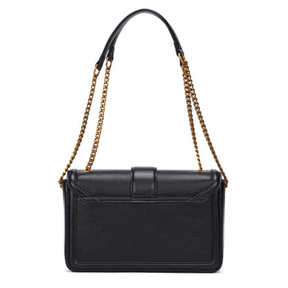 Bolsa Baguete Santa Lolla Preta Alça Correntes