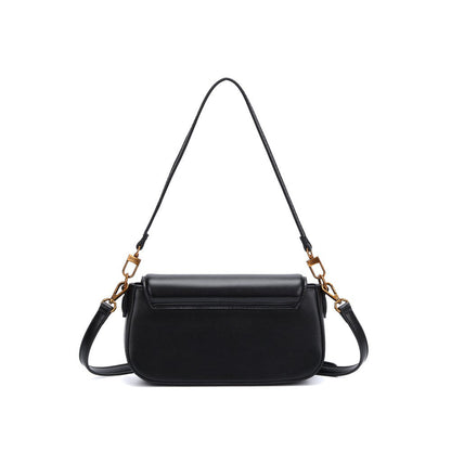 Bolsa Baguete Santa Lolla Preta Alça Dupla