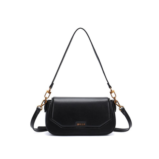 Bolsa Baguete Santa Lolla Preta Alça Dupla