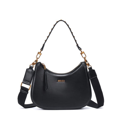 Bolsa Baguete Santa Lolla Preta Alça Dupla