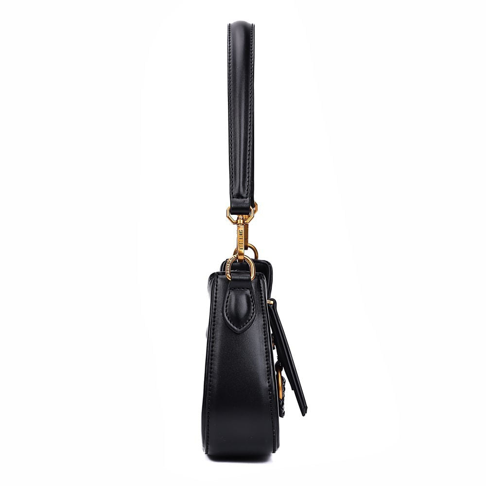 Bolsa Baguete Santa Lolla Preta Alça Dupla