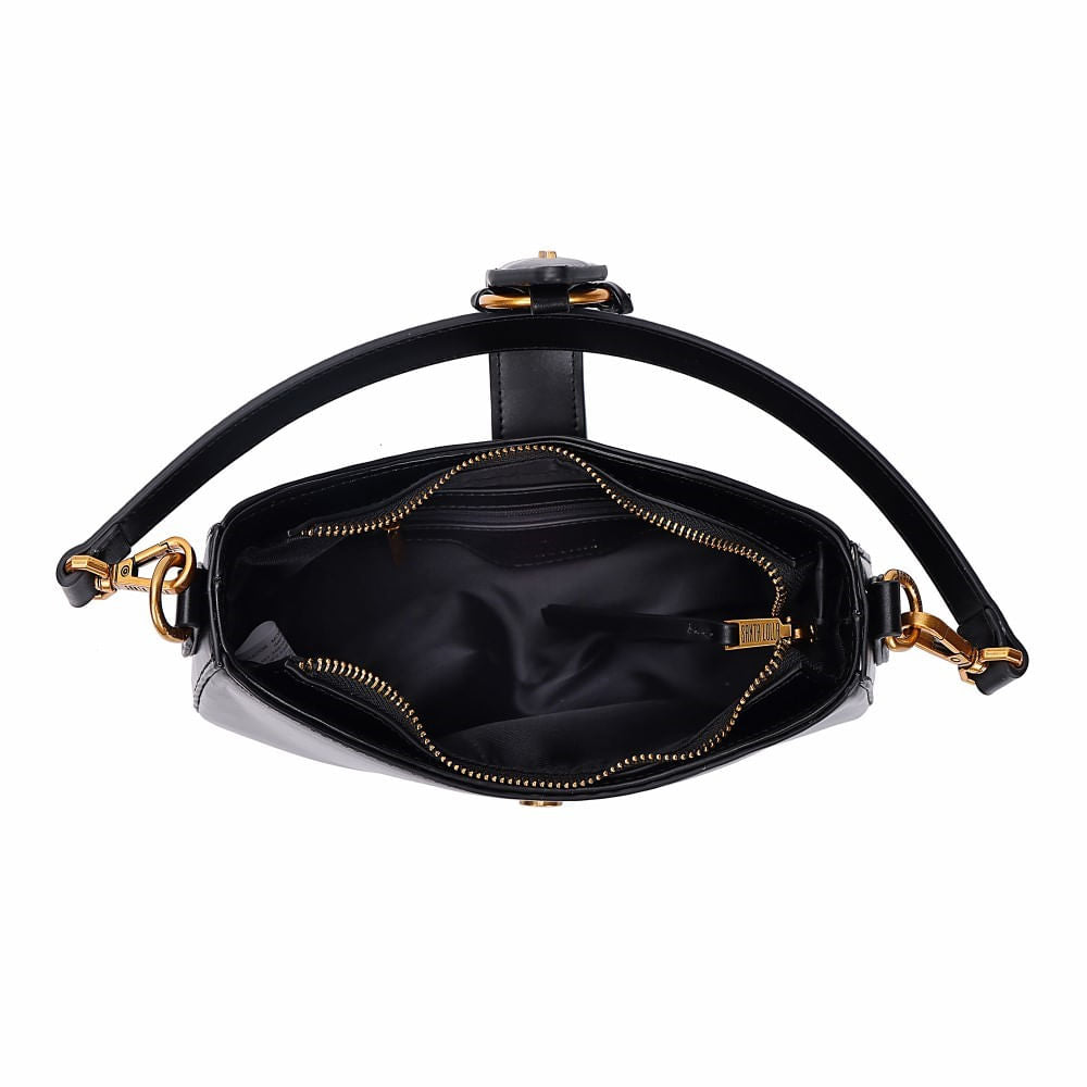 Bolsa Baguete Santa Lolla Preta Alça Dupla