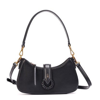 Bolsa Baguete Santa Lolla Preta Alça Dupla