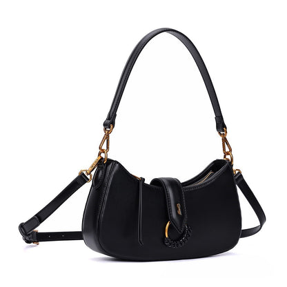 Bolsa Baguete Santa Lolla Preta Alça Dupla