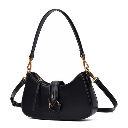 Bolsa Baguete Santa Lolla Preta Alça Dupla