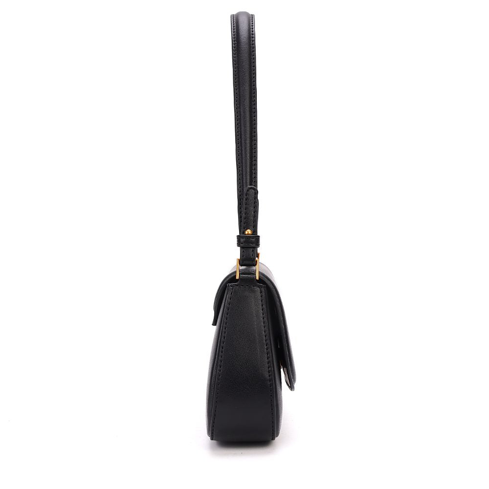 Bolsa Baguete Santa Lolla Preta Alças Ajustáveis