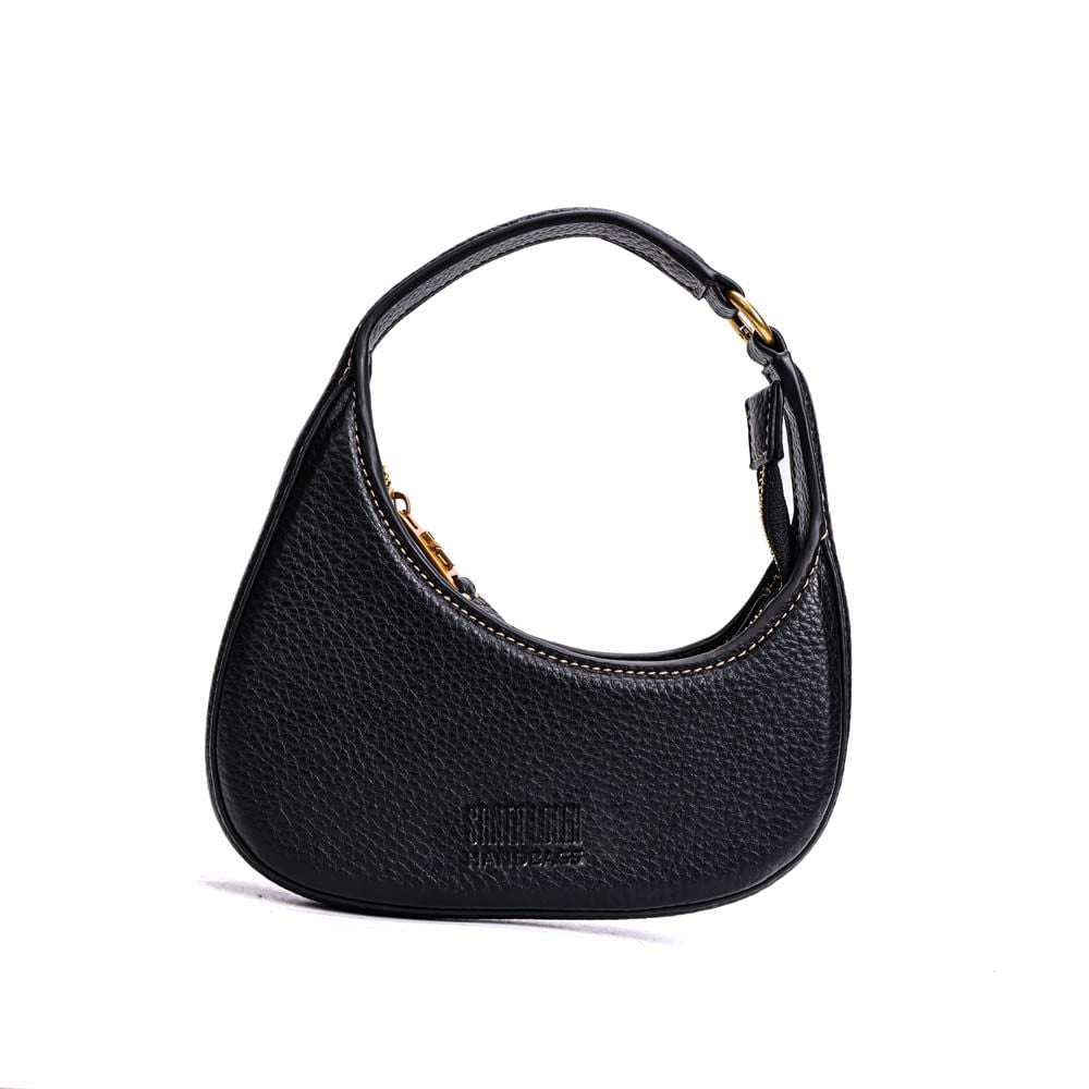 Bolsa Baguete Santa Lolla Preta Meia-Lua Floater