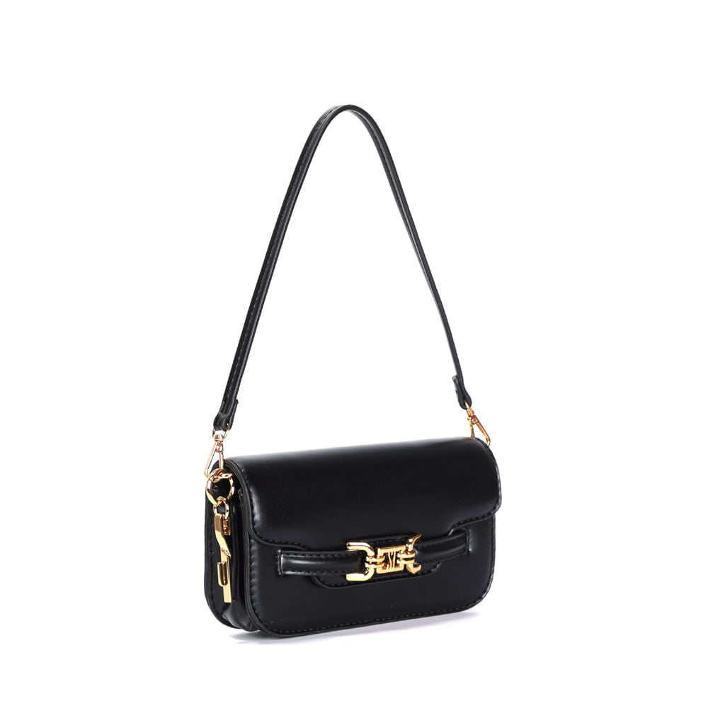 Bolsa Baguete Santa Lolla Preta Soft Bridão