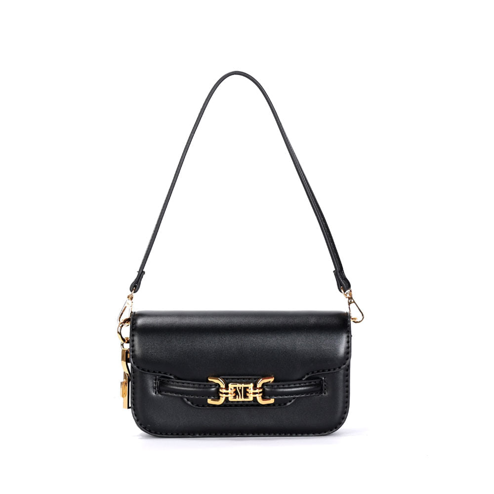 Bolsa Baguete Santa Lolla Preta Soft Bridão