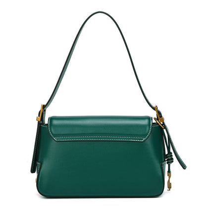 Bolsa Baguete Santa Lolla Verde Esmeralda Alça Dupla