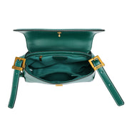 Bolsa Baguete Santa Lolla Verde Esmeralda Alça Dupla