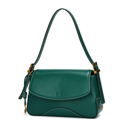 Bolsa Baguete Santa Lolla Verde Esmeralda Alça Dupla