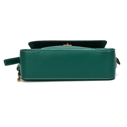 Bolsa Baguete Santa Lolla Verde Esmeralda Alça Dupla