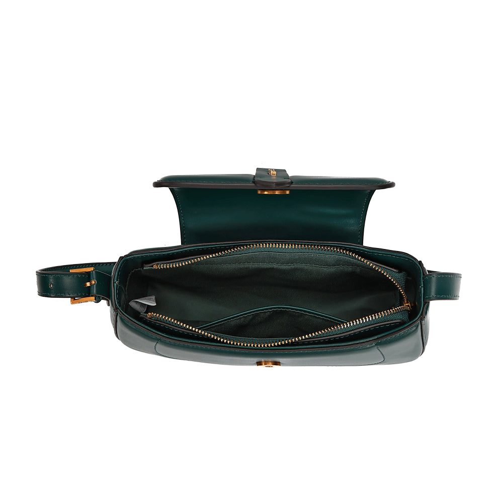 Bolsa Baguete Santa Lolla Verde Soft Alça Regulável