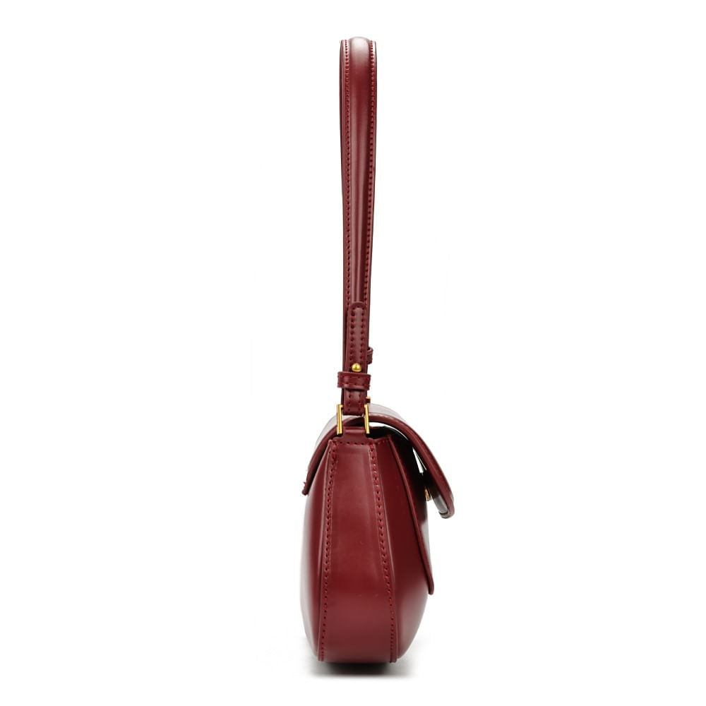 Bolsa Baguete Santa Lolla Vermelha Alça Dupla