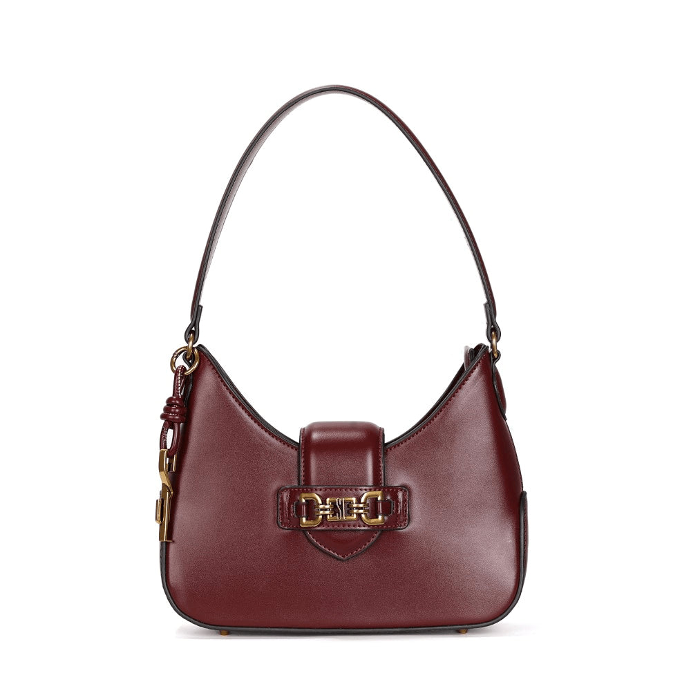 Bolsa Baguete Santa Lolla Vinho Elo Dourado