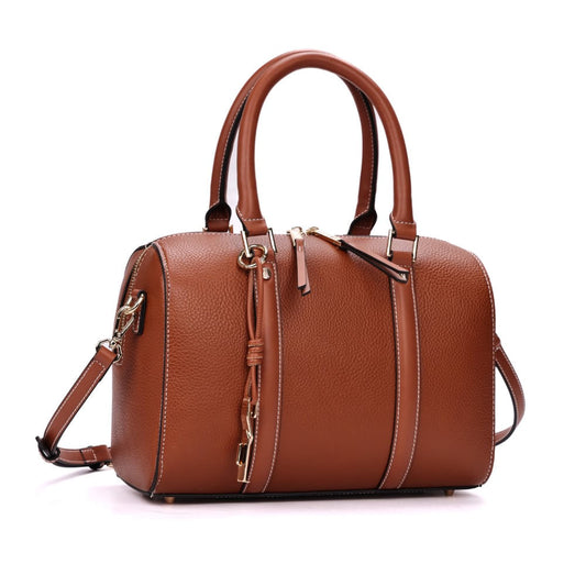 Bolsa Baú Santa Lolla Marrom Duas Alças