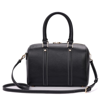 Bolsa Baú Santa Lolla Preta Duas Alças