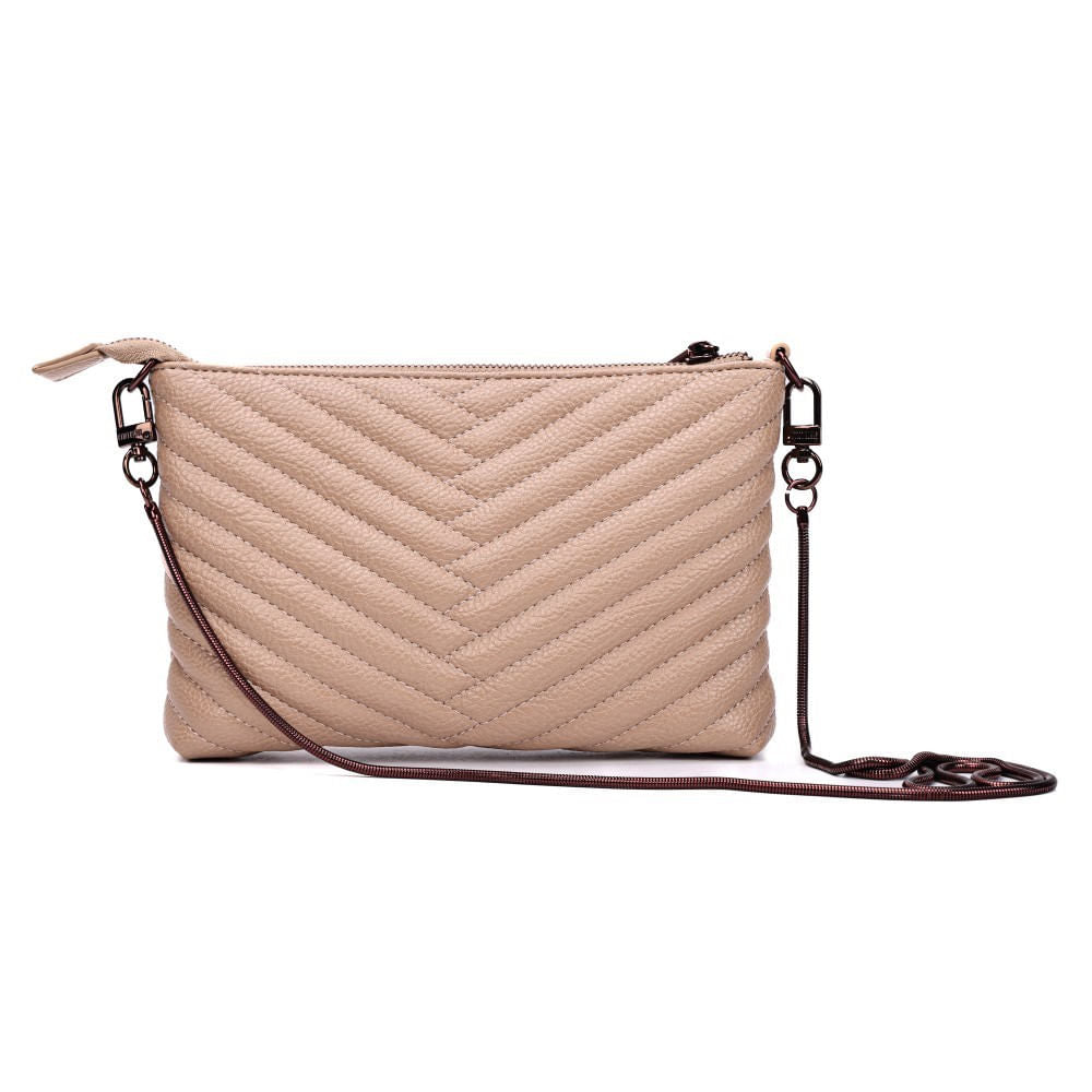 Bolsa Bege Santa Lolla Alça Corrente 