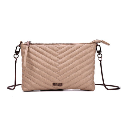 Bolsa Bege Santa Lolla Alça Corrente 