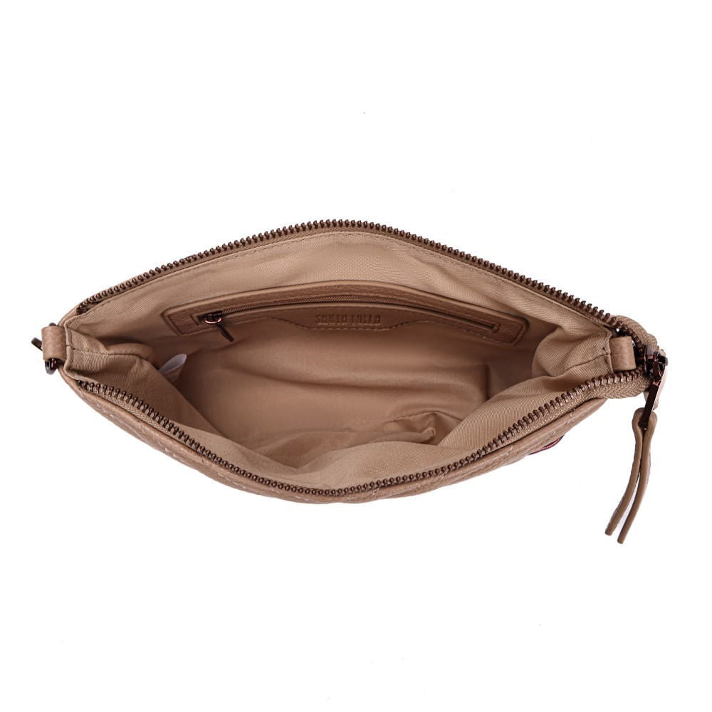 Bolsa Bege Santa Lolla Alça Corrente 