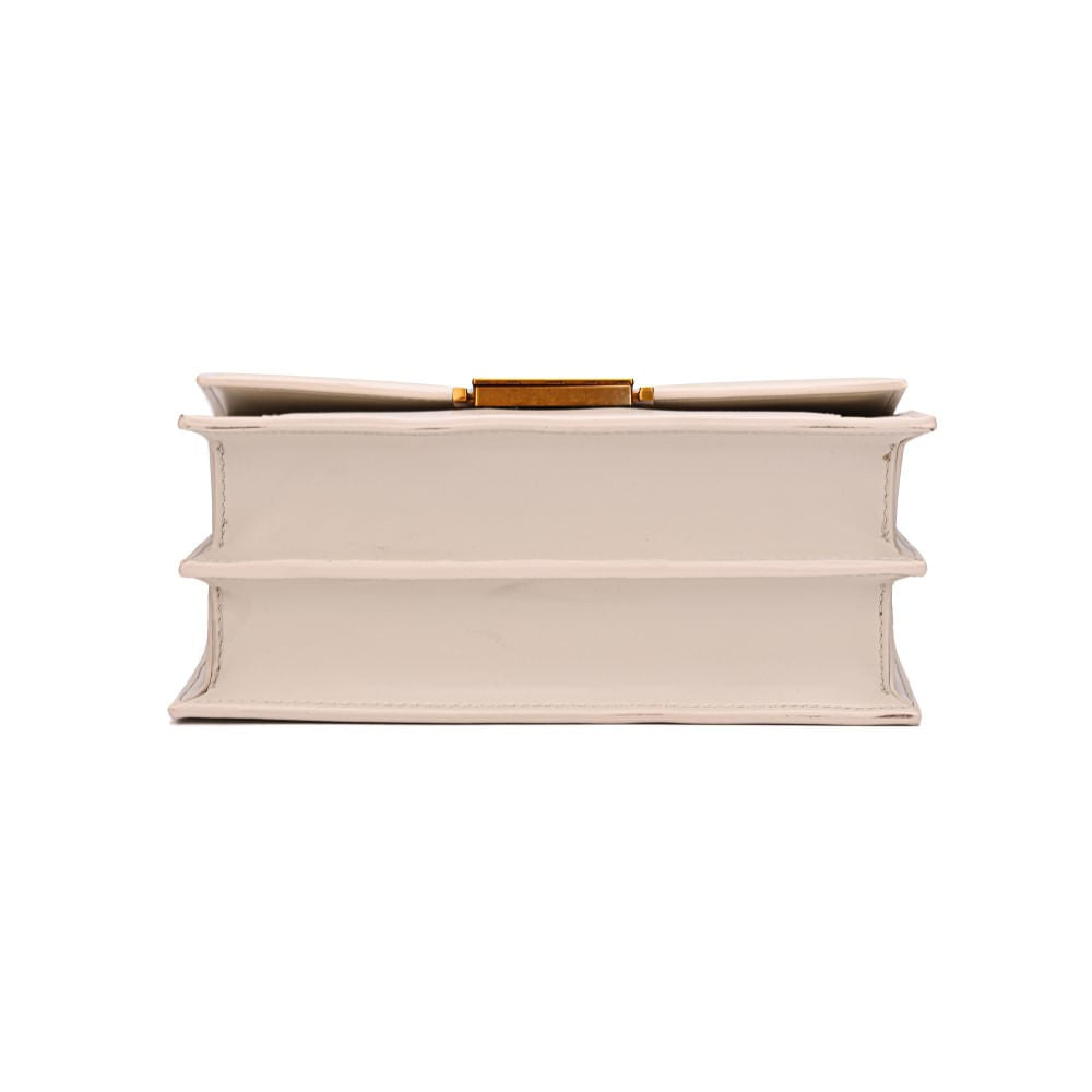 Bolsa Bege Santa Lolla Alça Corrente Transversal 