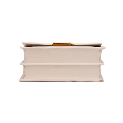 Bolsa Bege Santa Lolla Alça Corrente Transversal 