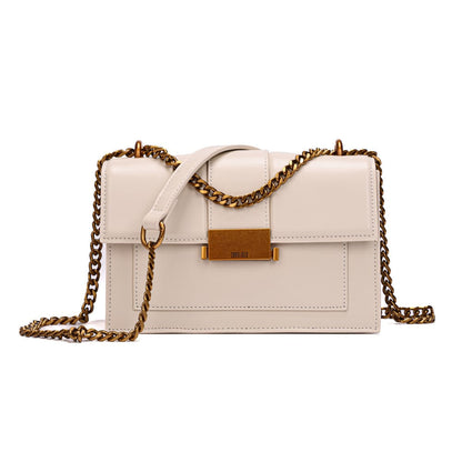 Bolsa Bege Santa Lolla Alça Corrente Transversal 