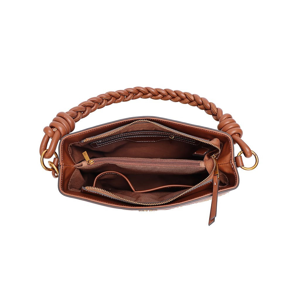 Bolsa Bege Santa Lolla Tramado Alça Dupla 