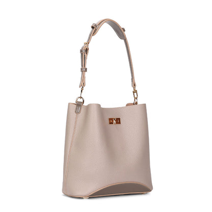 Bolsa Bucket Santa Lolla Cinza Fog Alça Dupla