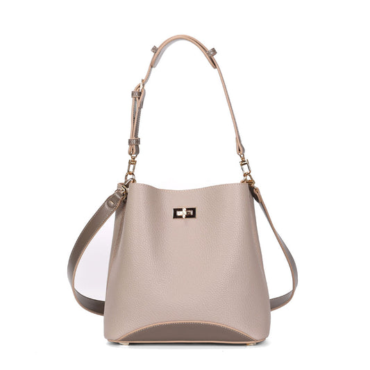 Bolsa Bucket Santa Lolla Cinza Fog Alça Dupla