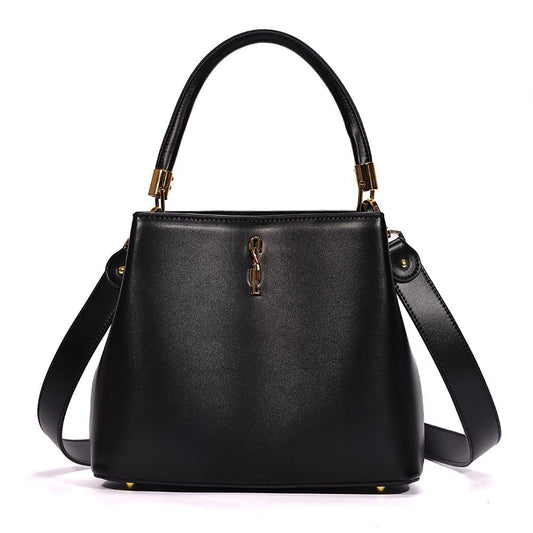 Bolsa Bucket Santa Lolla Preta Alça Dupla