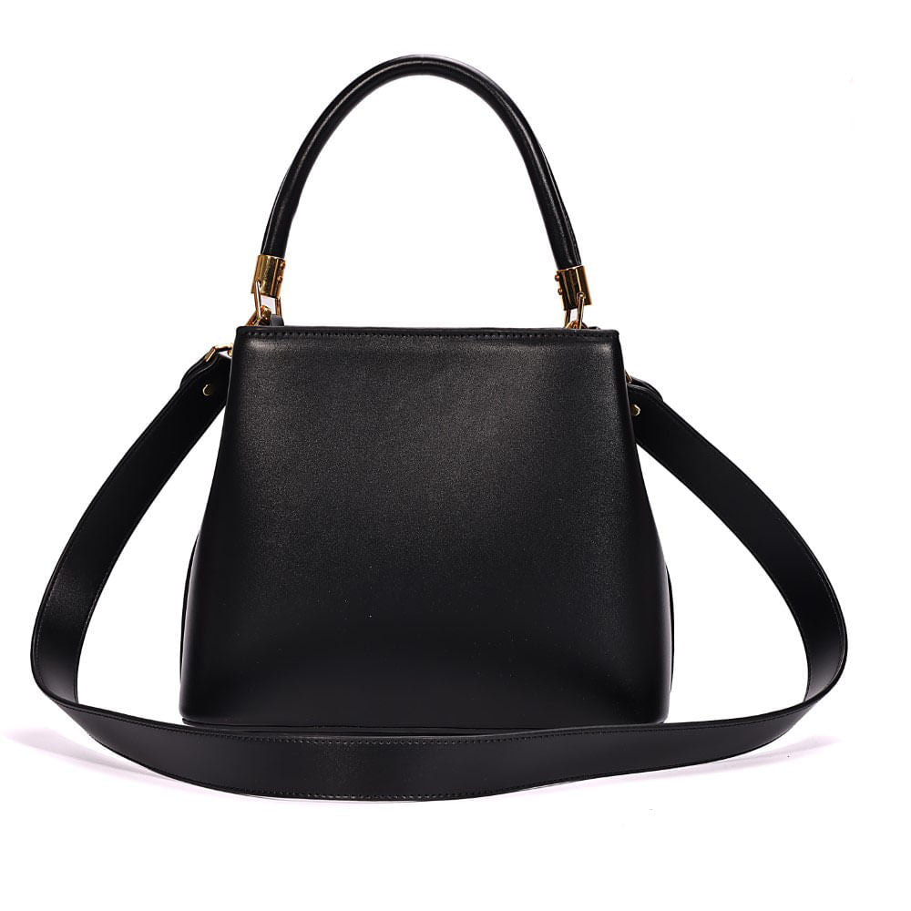 Bolsa Bucket Santa Lolla Preta Alça Dupla