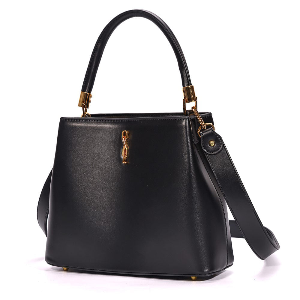 Bolsa Bucket Santa Lolla Preta Alça Dupla